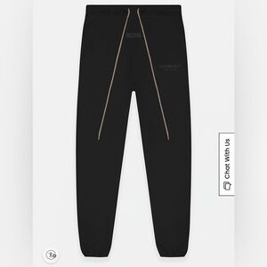Fear of God Black Track Pants